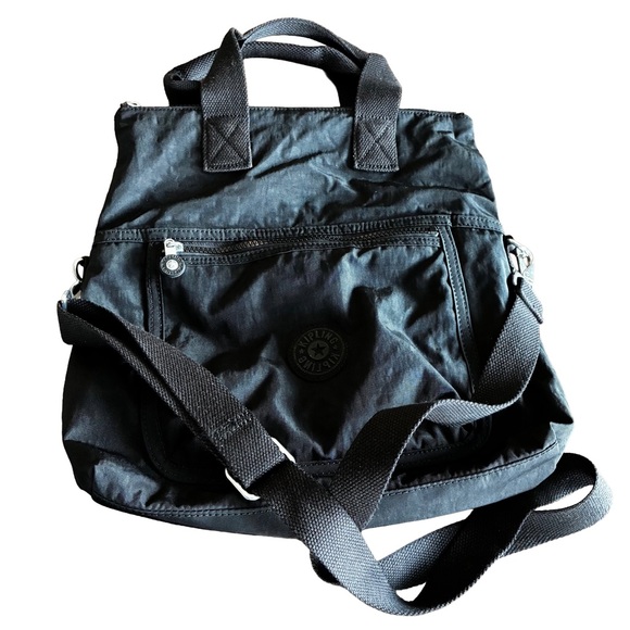 Kipling Eleva Black Convertible Tote Crossbody Bag - Picture 5 of 5